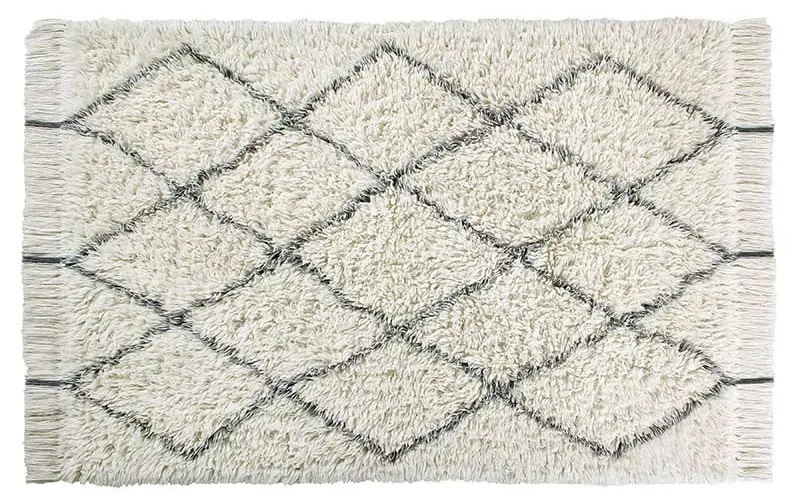 Langflorteppich aus Wolle Berber 140x200 | Kinderteppiche