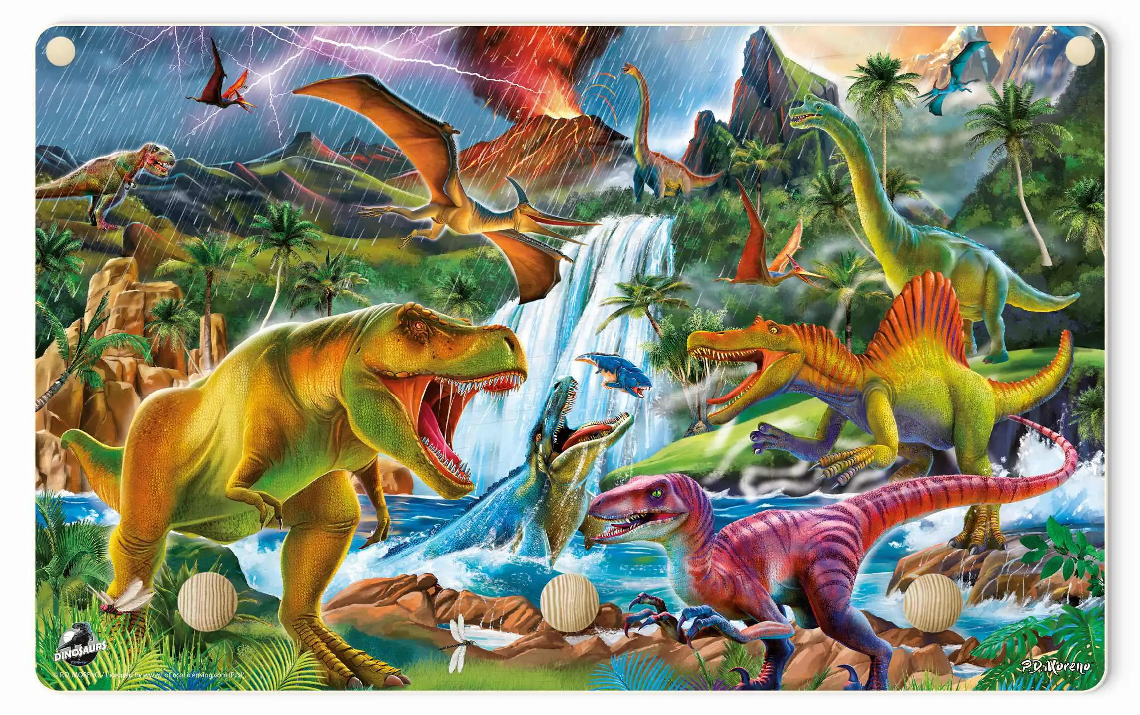 im Urzeitgewitter Dinosaurier
