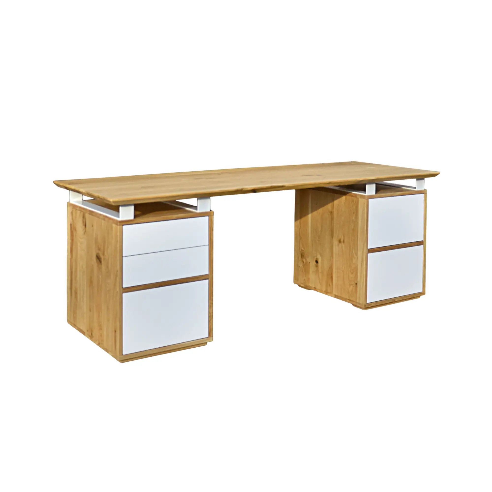 Schreibtisch mit Holzplatte I DORIS