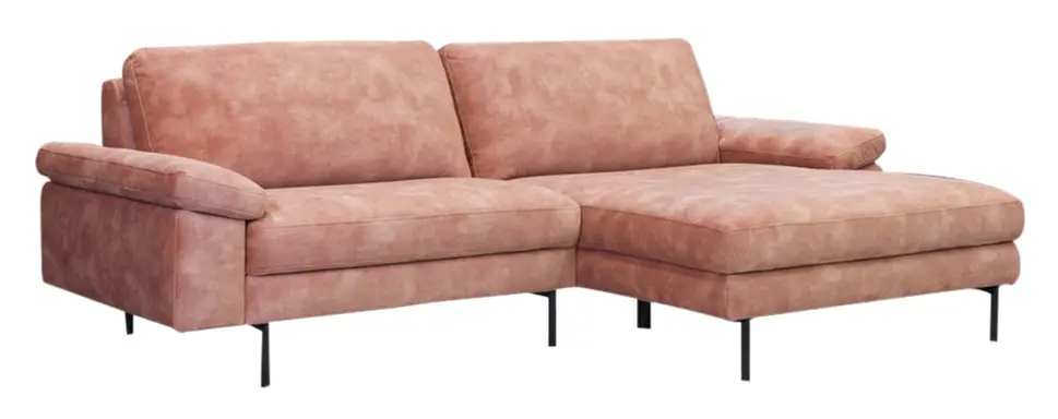 KAWOLA Sofa VISAO rosa Velvet
