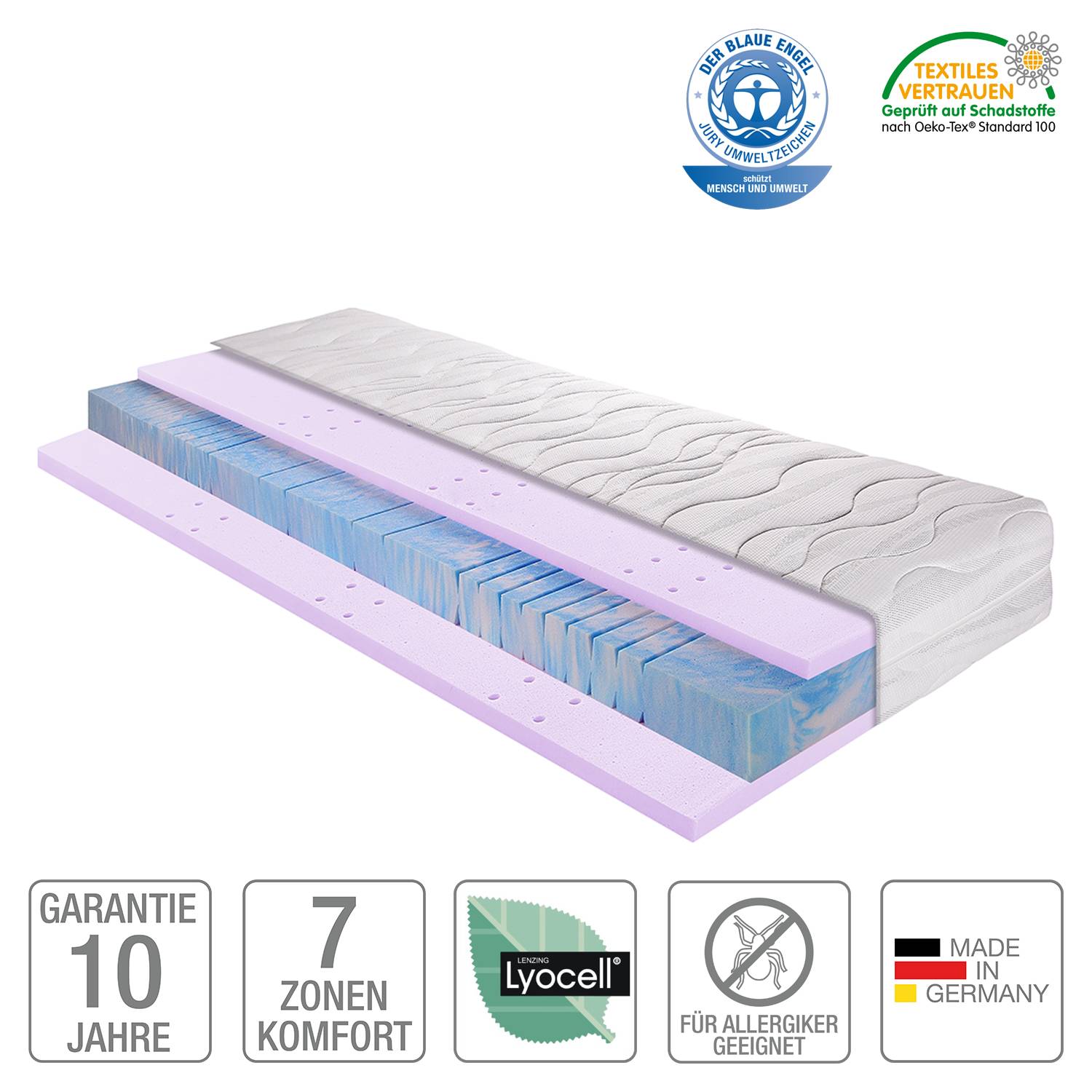 Home24 7 Komfortzonen Matratze Breckle