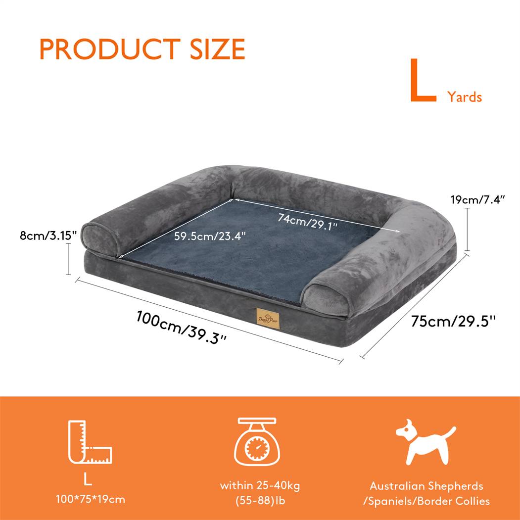 WNPETHOME Hundebett XXXL – Orthopädisch & Waschbar Für Große Hunde!