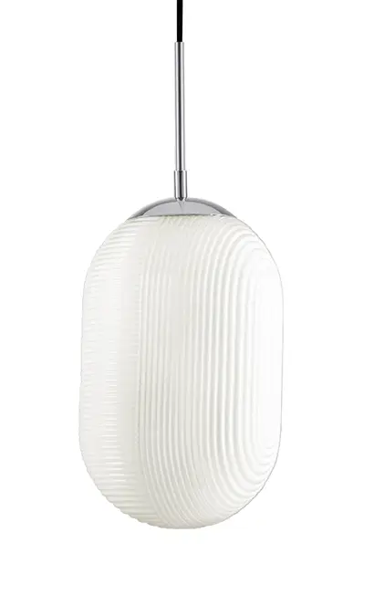 LED Pendelleuchte Milchglas Wei脽 脴23cm