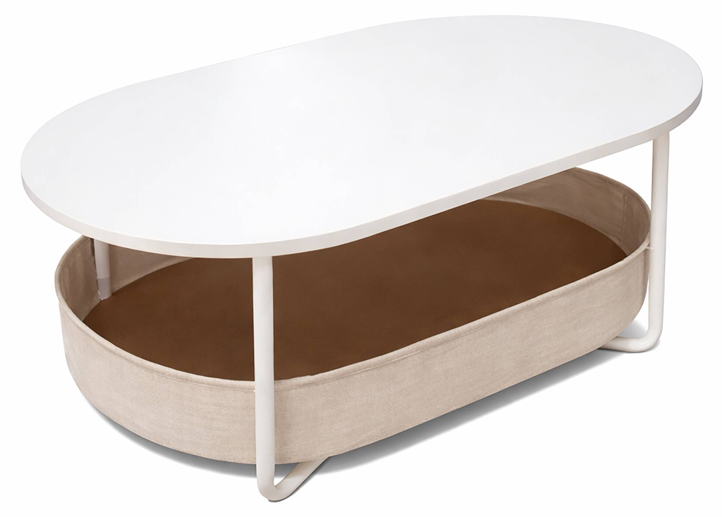 Ovaler Couchtisch mit Stauraum kaufen