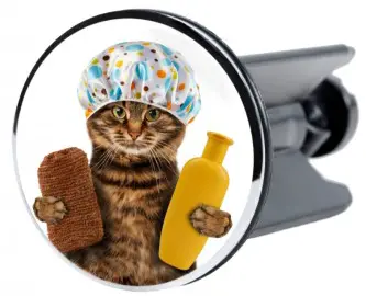 Waschbeckenstöpsel Shower Cat