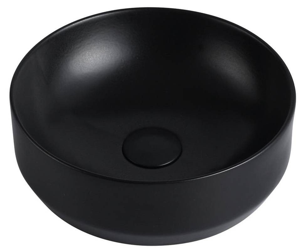 Aufsatzwaschbecken KANELLE II – Keramik, 36x36 Cm, 12 Cm Tief – In Schwarz Oder Weiß