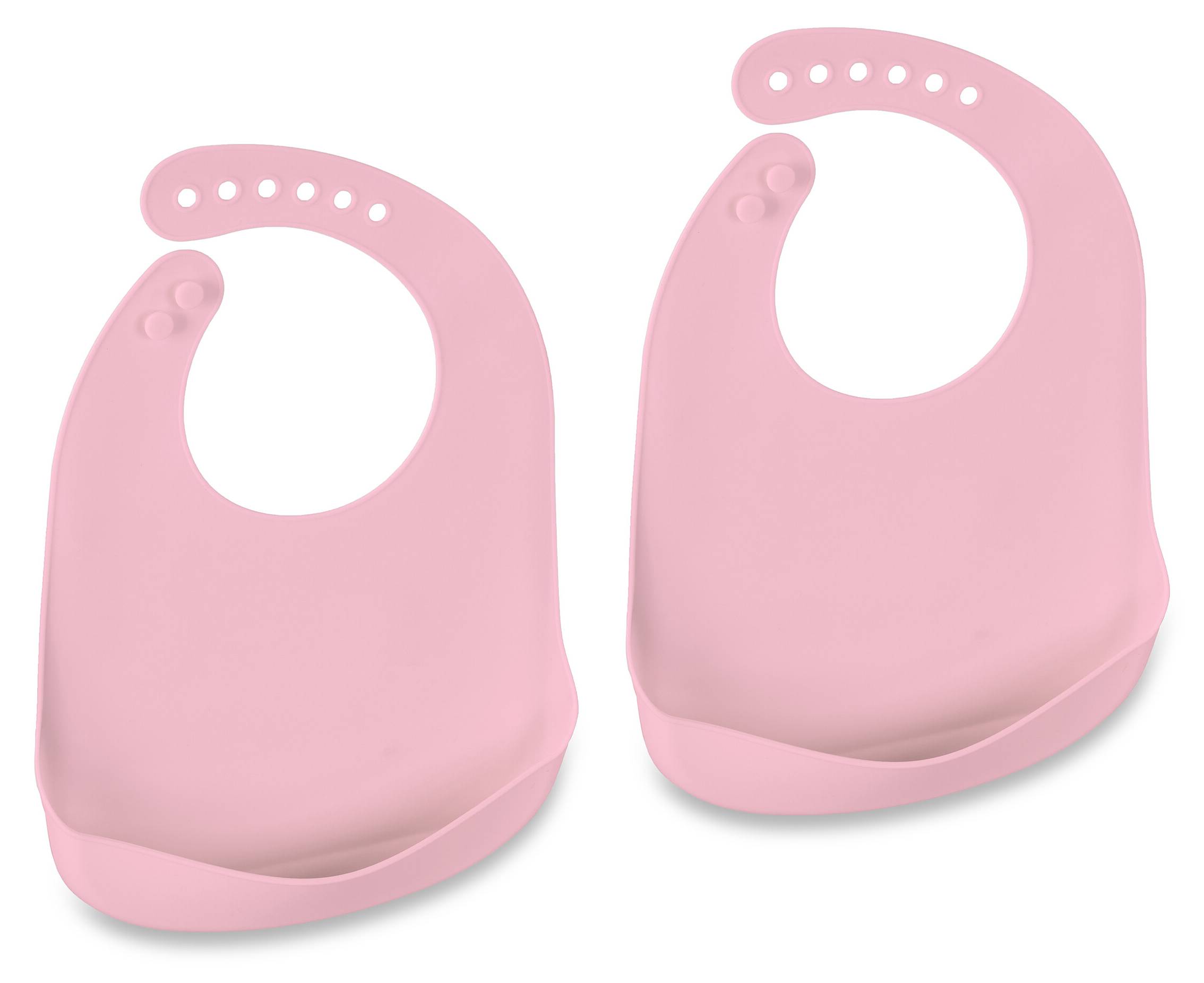 Silly Billyz Langarm-Lätzchen Medium - Velours Pink Für 6-24 Monate