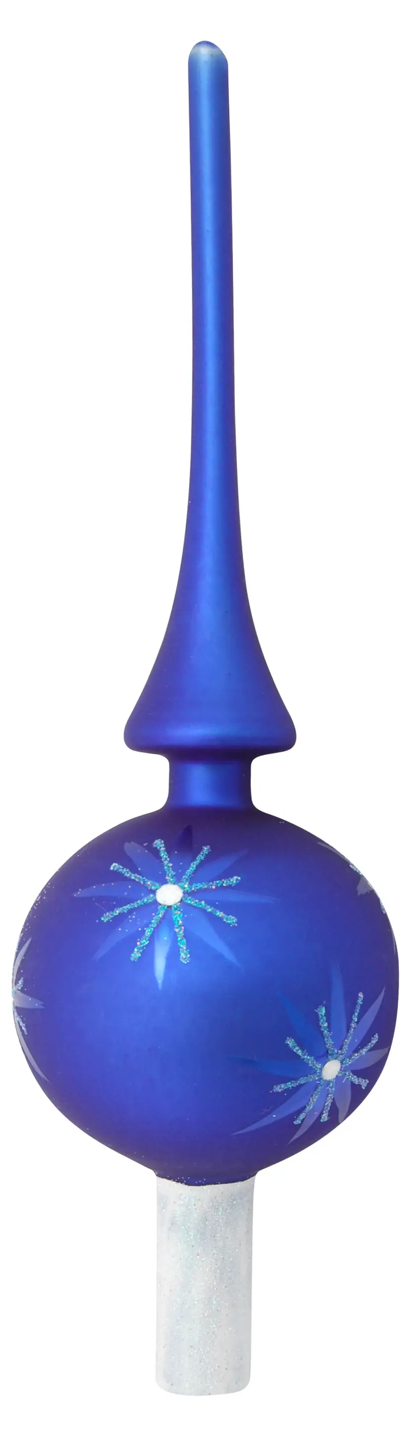 Blau 28cm aus Glas Designer-Baumspitze