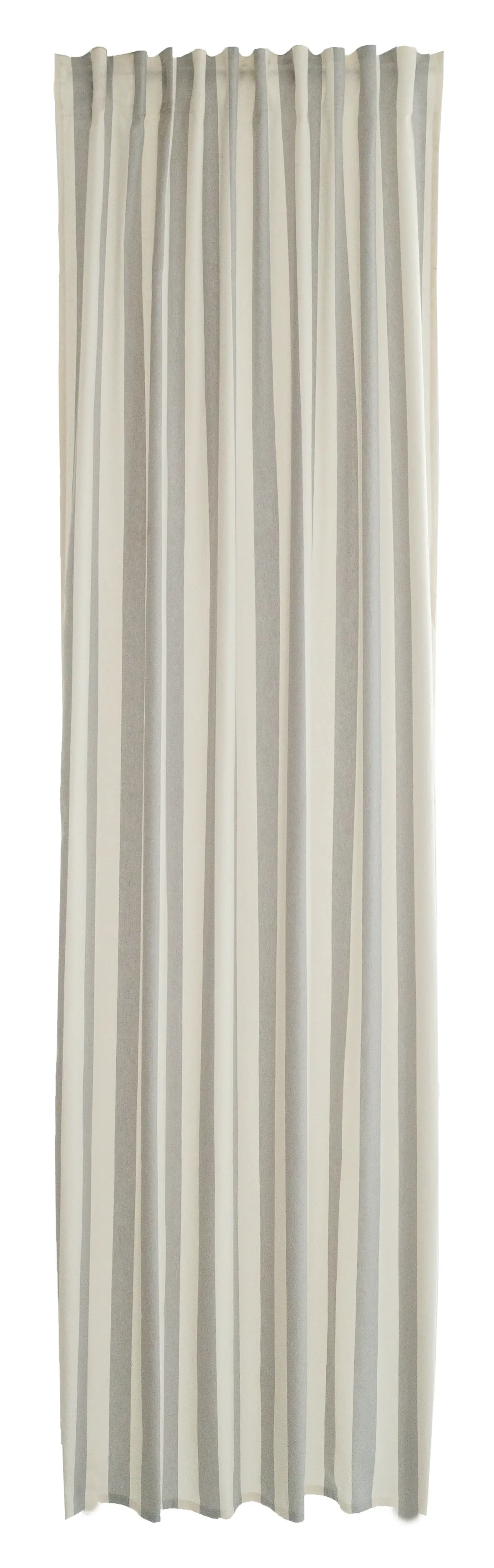 baumwolle Vorhang streifen grau-beige