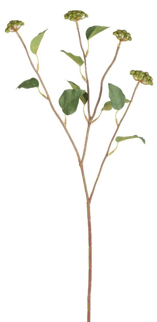 Produktbild von Künstlicher Beerenzweig Mit 3 Zinken – 60 Cm, Rote Beeren & Blätter Aus Kunststoff Für Deko