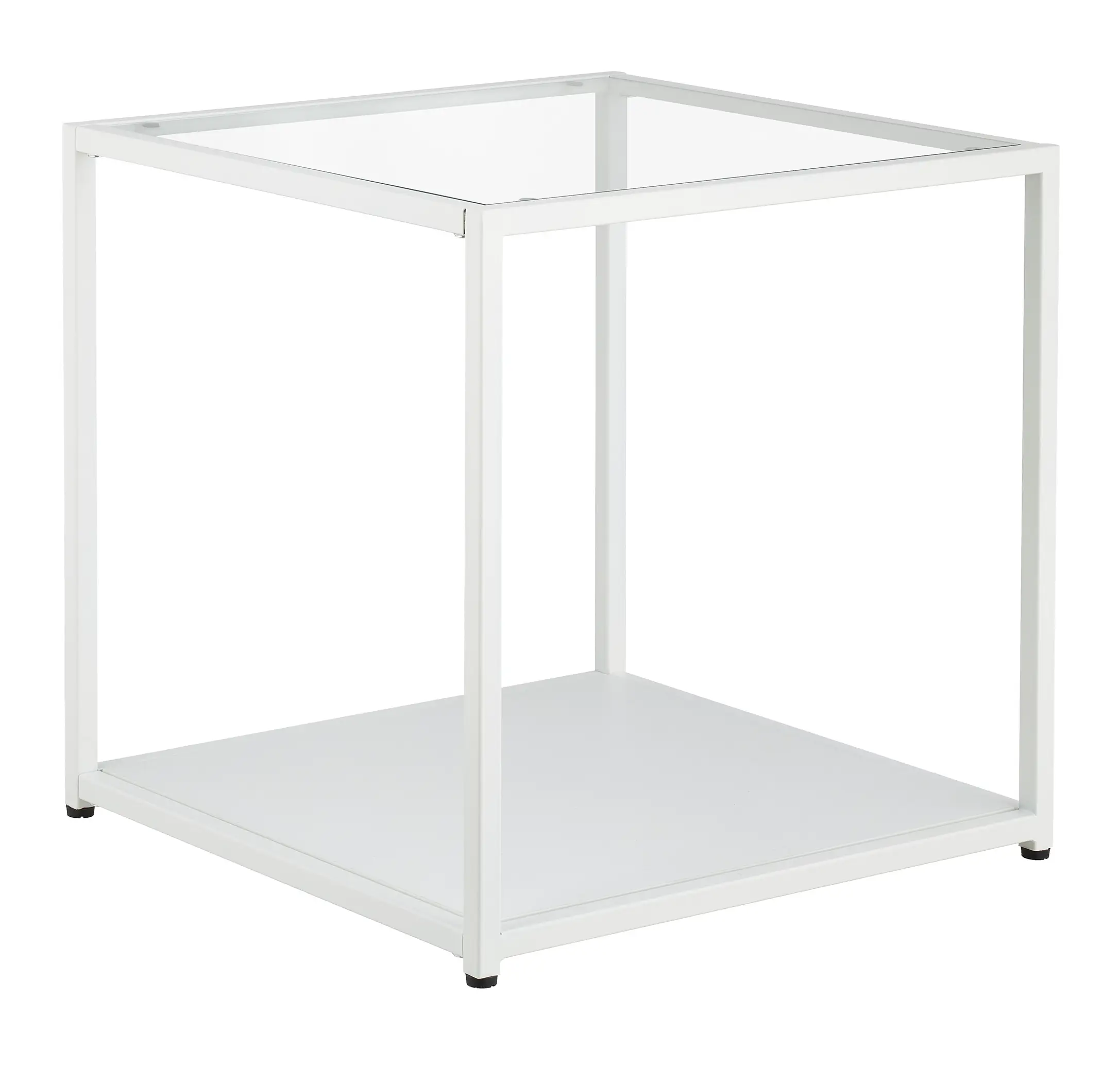 Beistelltisch Quader mit Glas