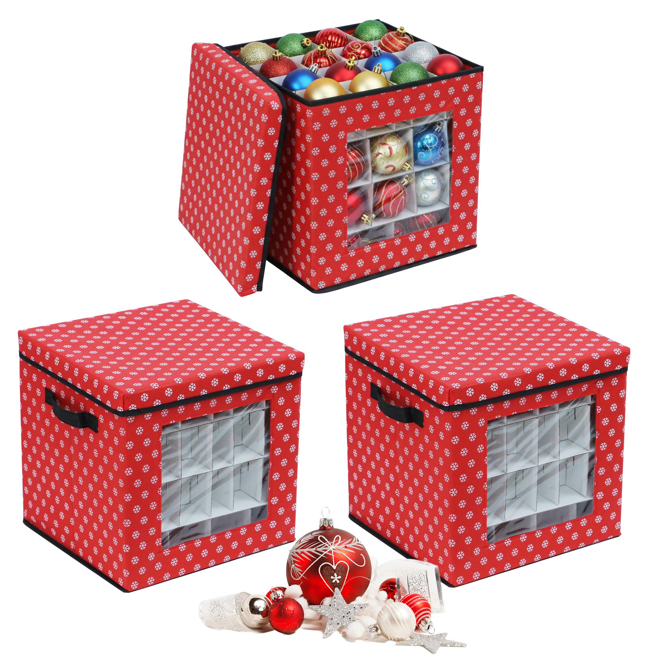 Weihnachtskugel Aufbewahrungsbox 3er Set kaufen