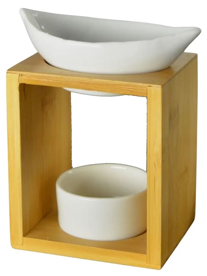 Duftbrenner Keramik Bambus-Feuillage | Kerzenhalter