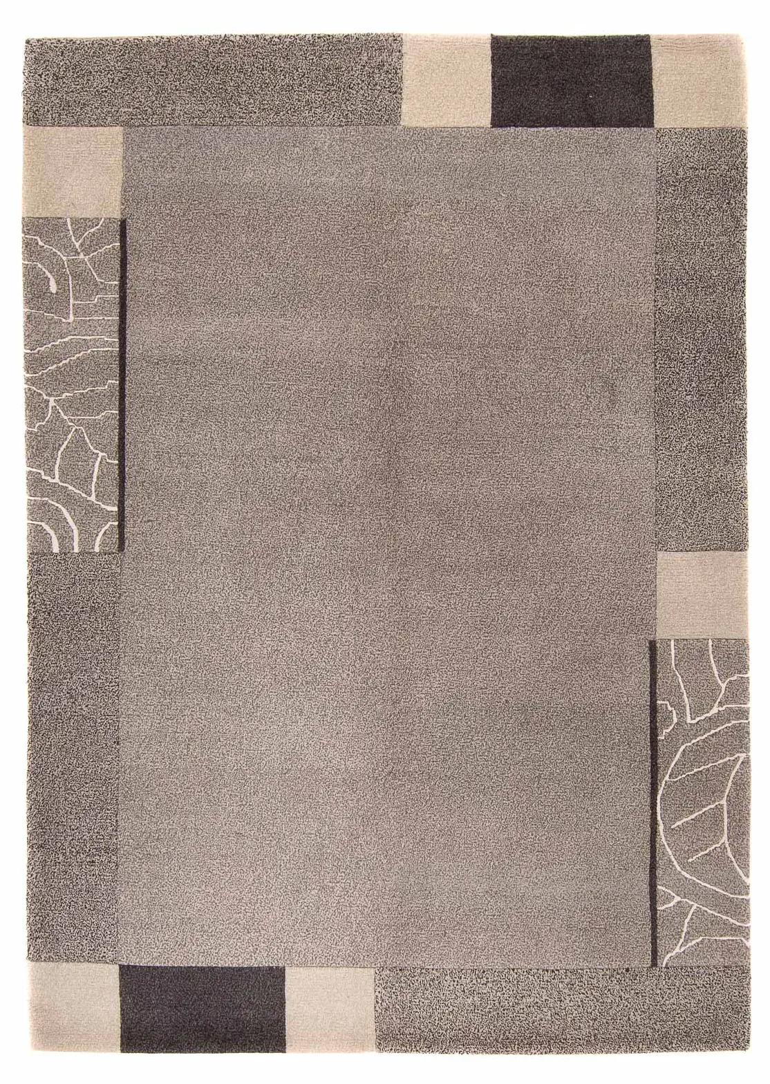 Nepal Teppich - 230 x - cm 160 grau