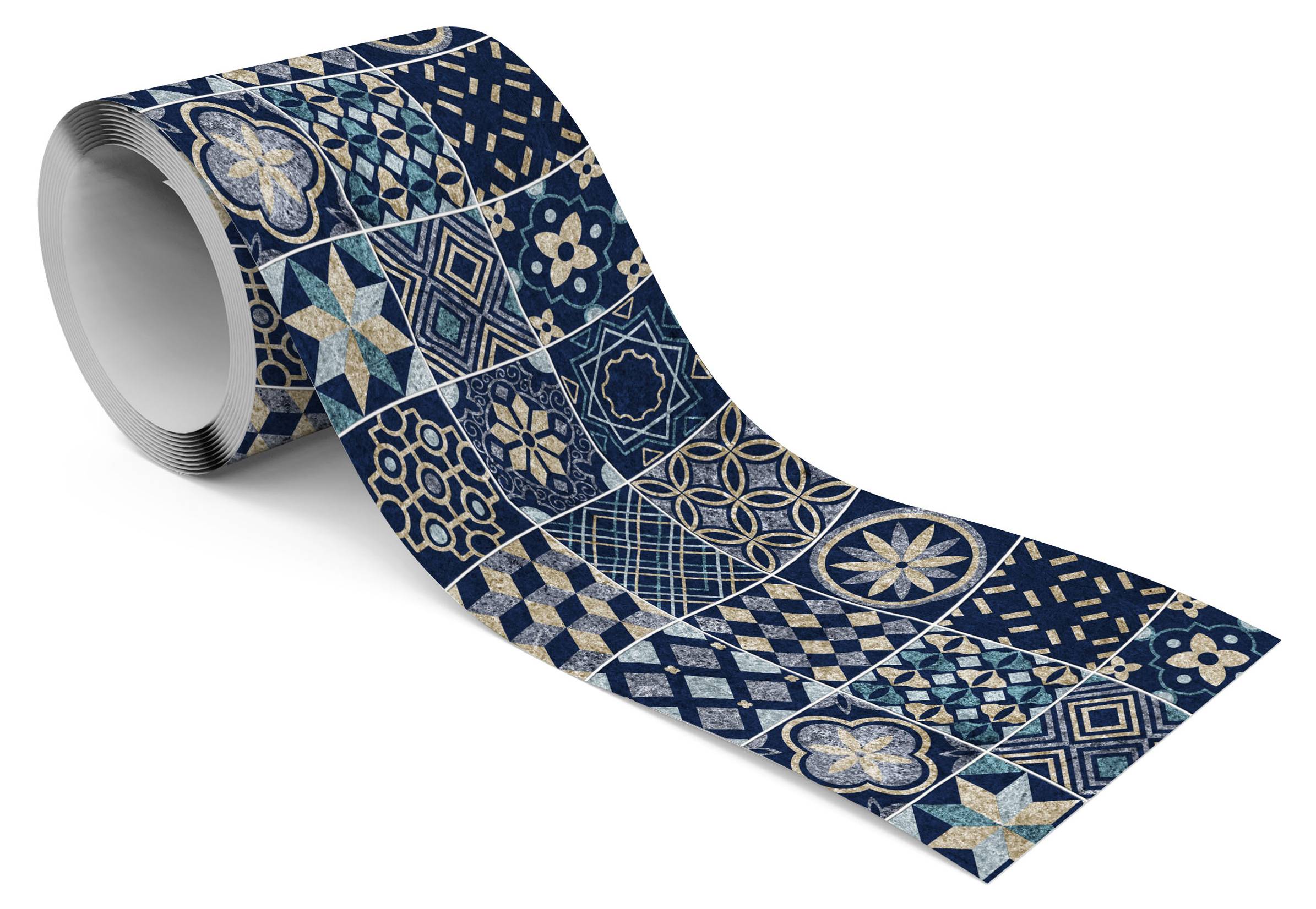 GORGECRAFT Tapetenbordüre 2 Rollen 4,6m - 3D Blumenmuster Selbstklebend Sandy Brown