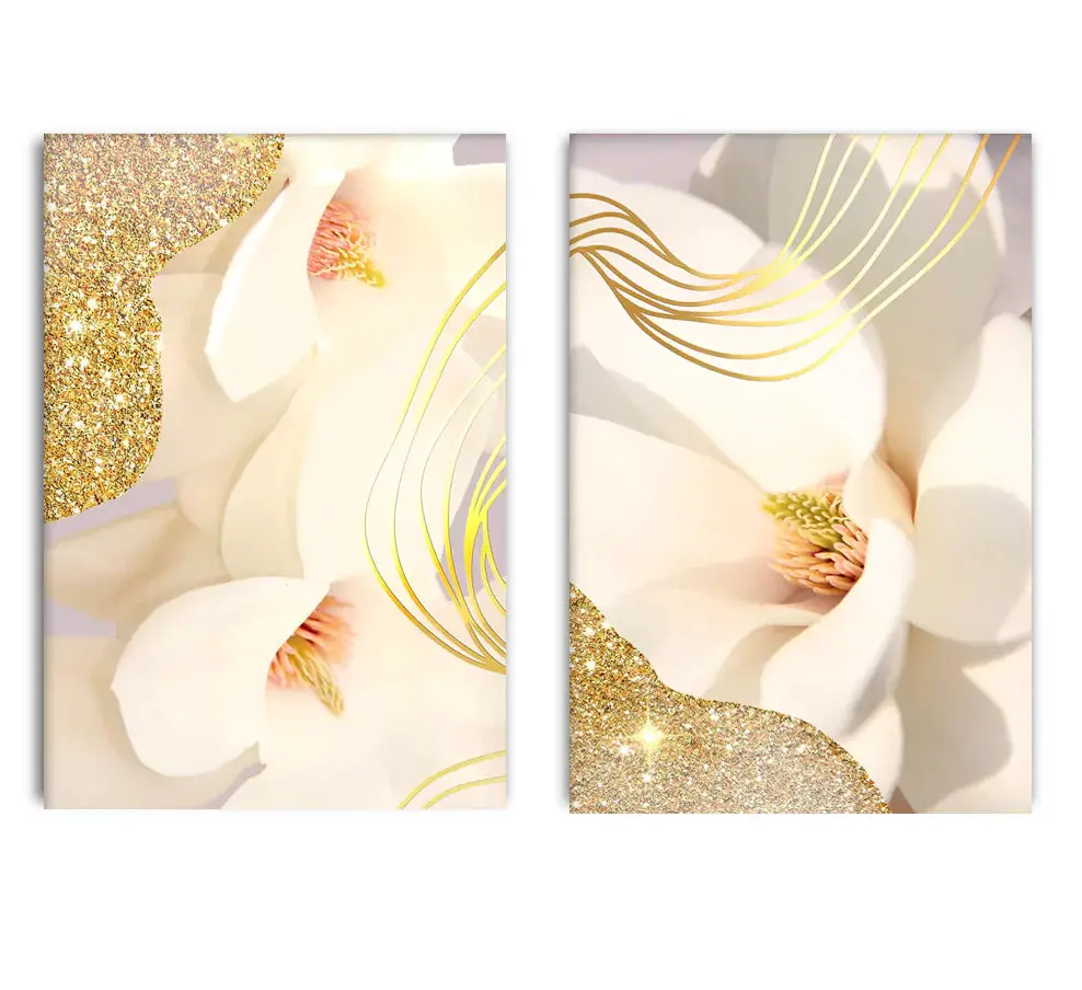Magnolia Gold Poster Set Echtes