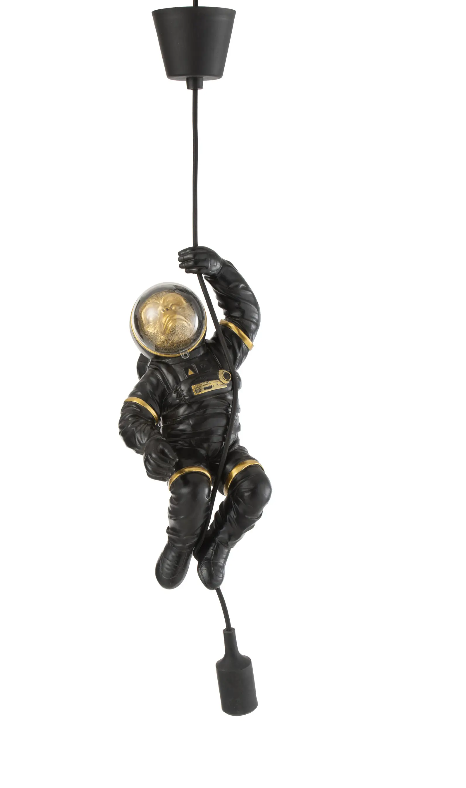 Schwarz Astronaut H盲ngelampe Figur Affe
