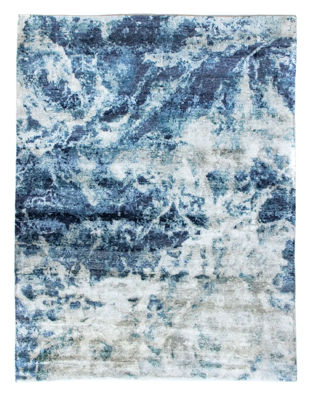 Designer Teppich - 344 x 247 cm - blau