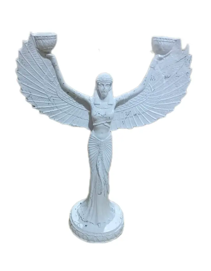 Skulptur Engel Wei脽 Marmoroptik