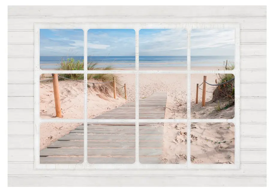 Fototapete Window & beach