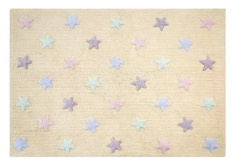 Teppich mit Sternen 3 Farben