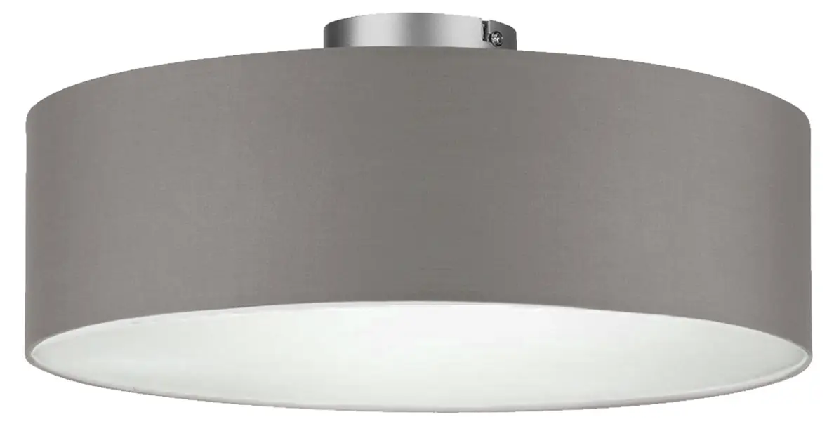 40cm Braun-Grau 脴 Stoff Deckenlampe