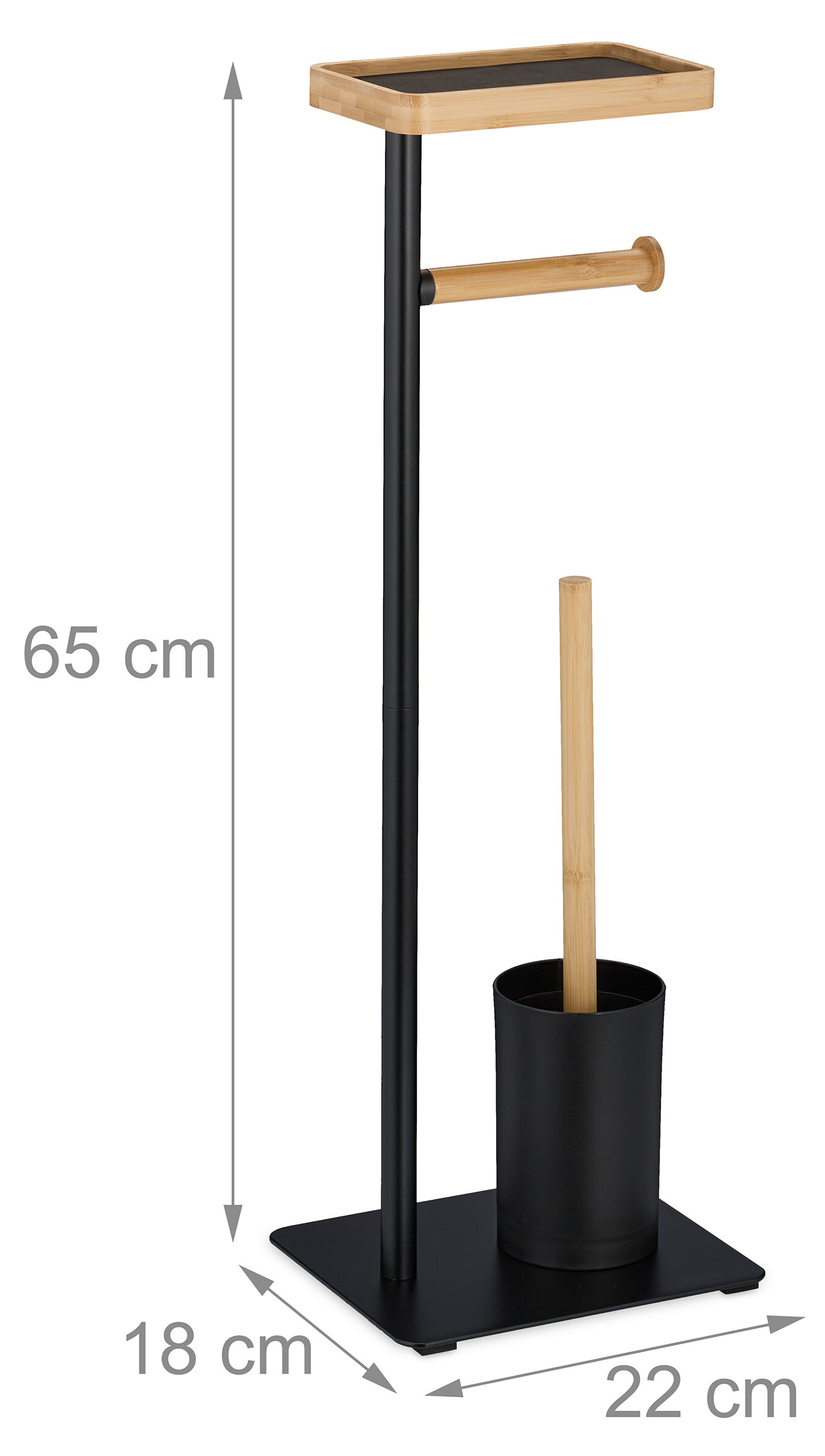 Toilet Accessoires set Ribbed Lux Zwart & Goud Toiletborstelhouder - - Online Sanitairwinkel