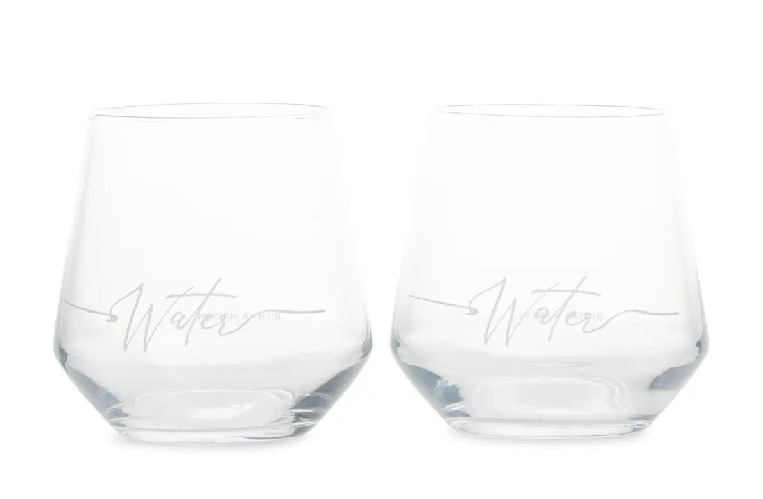 Water 2 Glass Stück Wasserglas RM