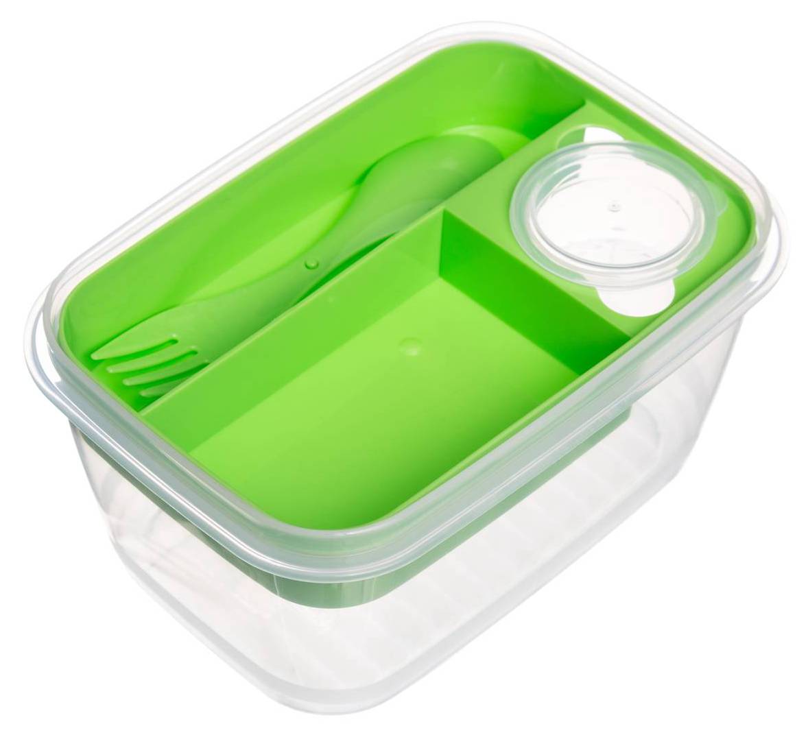 Lunchbox Curver Smart To Go Lilla - Con Posate E Divisorio 23.5x13.5x6.3cm