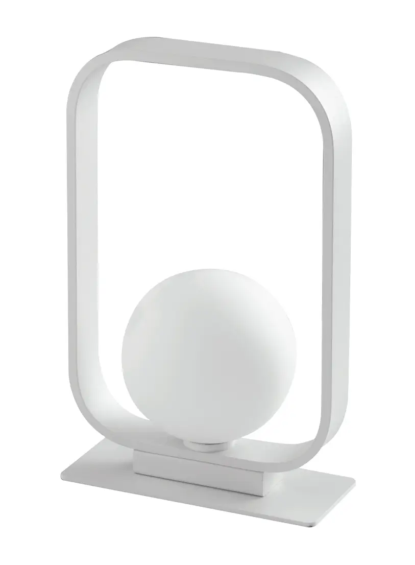 LED Tischlampe Bubble Wei脽 Opalglas