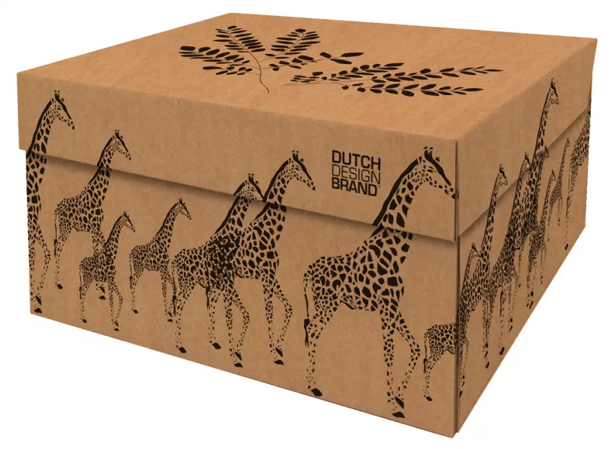 Speicherbox mit Deckel - Giraffes