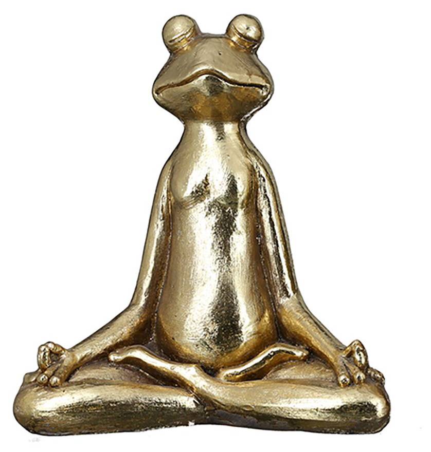 Yoga Frosch Gold