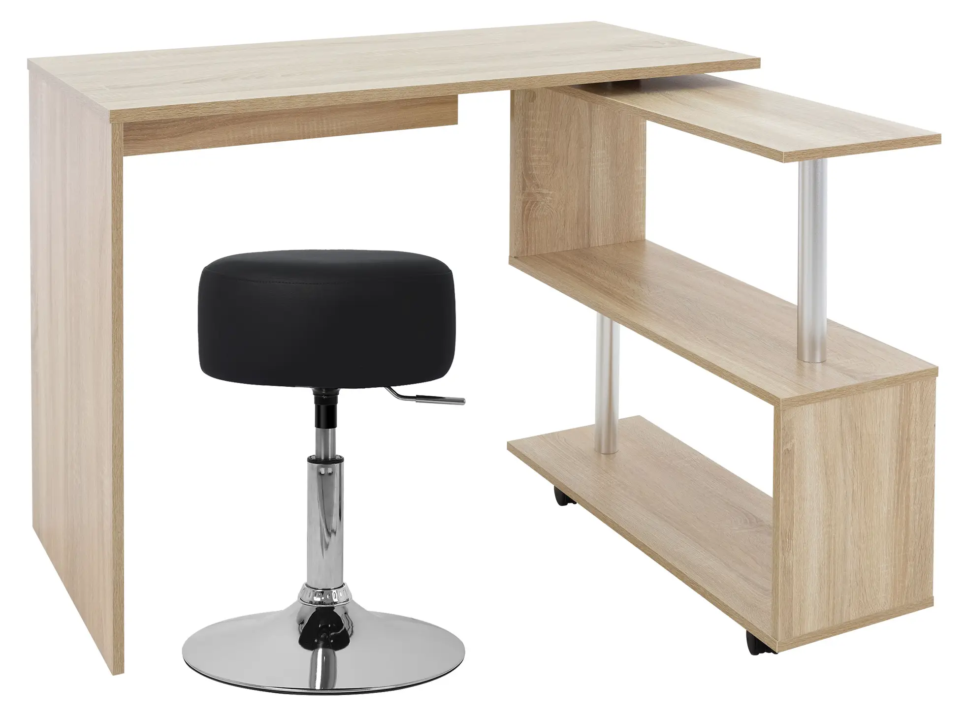 Schreibtisch mit Sitzhocker 150x88x75 cm