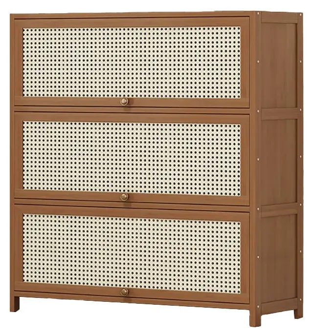 Schuhschrank CSXG7-100 aus Bambus - Langlebig & Atmungsaktiv