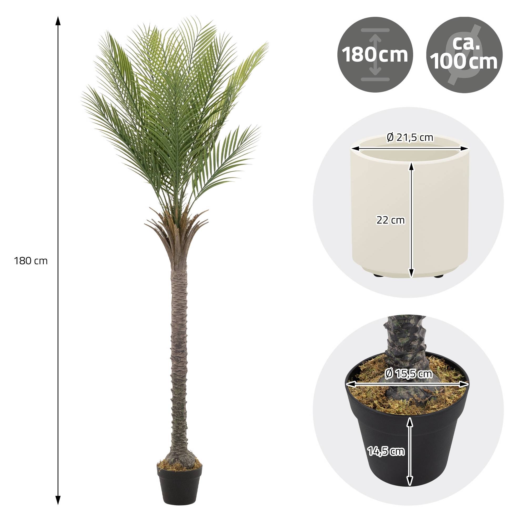 Kunstpflanze Palme MALLORCA kaufen