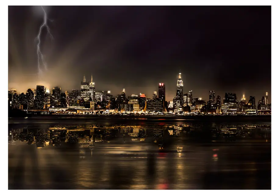 Fototapete Storm in York City New