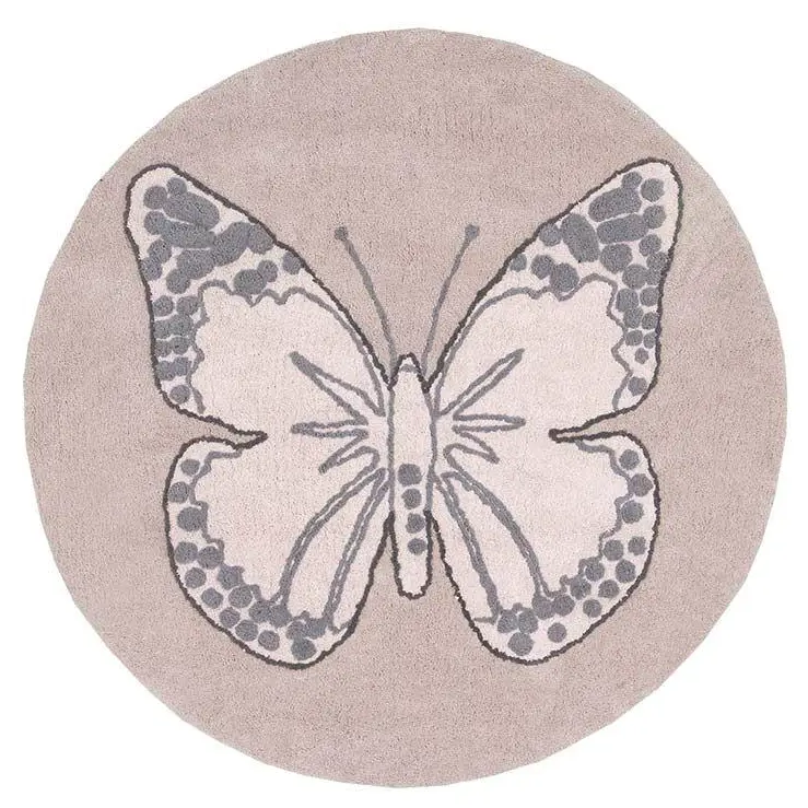 Schmetterling Teppich Runder