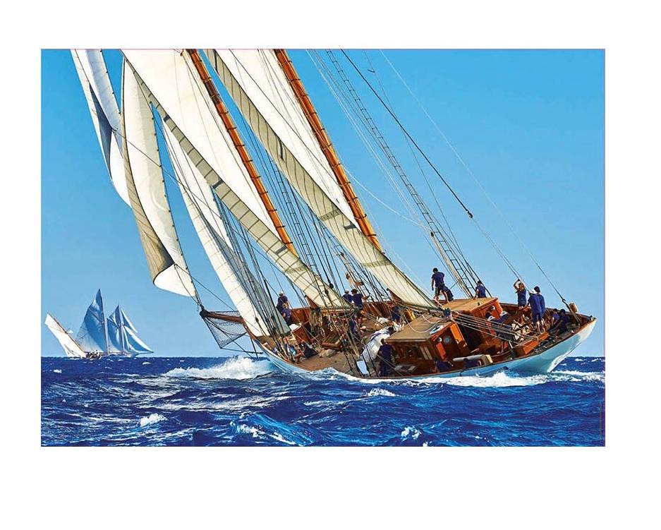 Buntglas-Puzzle 1000 Teile – Segelboot Bei Sonnenuntergang, Farbenfrohes Landschaftspuzzle Für Erwachsene