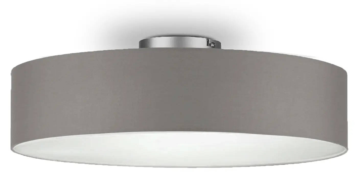 Stoff Deckenlampe 50cm 脴 Braun-Grau