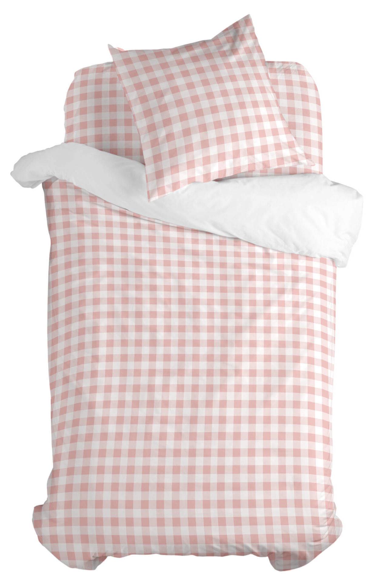 Vichy Parure housse couette 140x200 Rose | Je commande ! | home24
