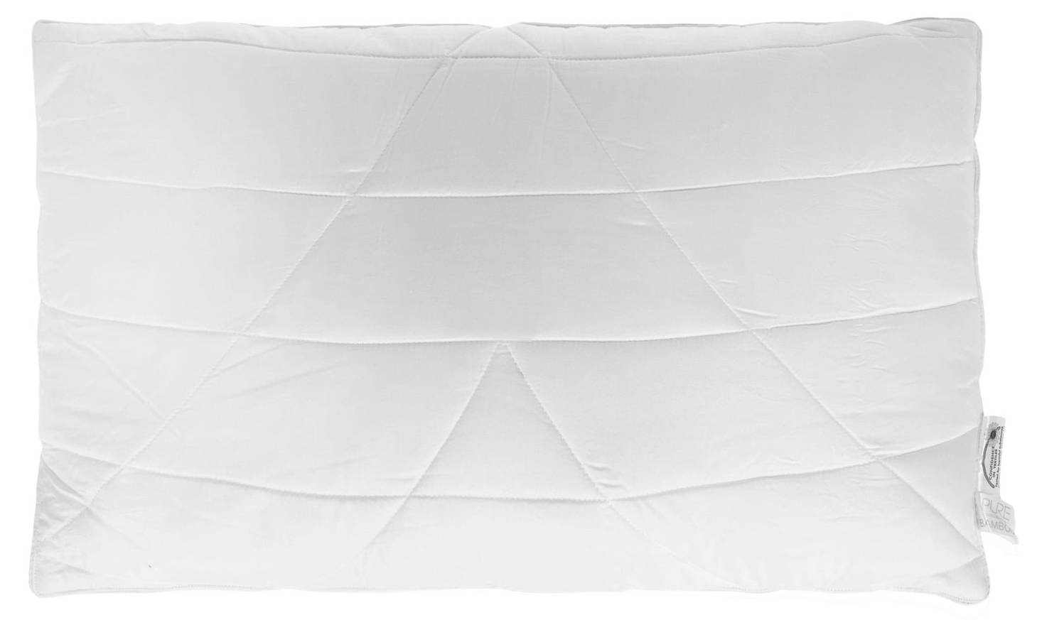 Ultraflaches Kissen Für Rückenschläfer – 6,5 Cm Hoch, Queen Size 80x40 Cm, Mit Baumwollbezug