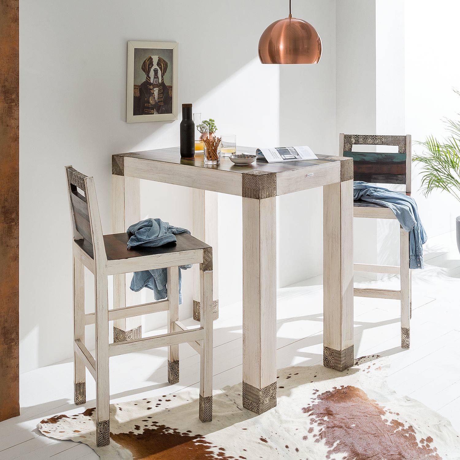 Wolfmoebel Bartafel Goa White Wolf Moebel wolfmoebel kopen in de aanbieding