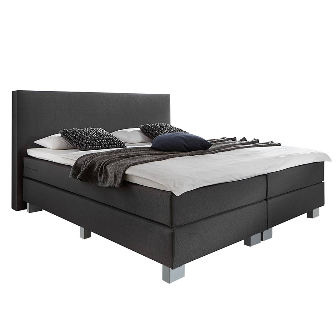 goedkoop Boxspring Golden Night geweven stof 140 x 200cm H3 vanaf 80kg Grijs Fredriks