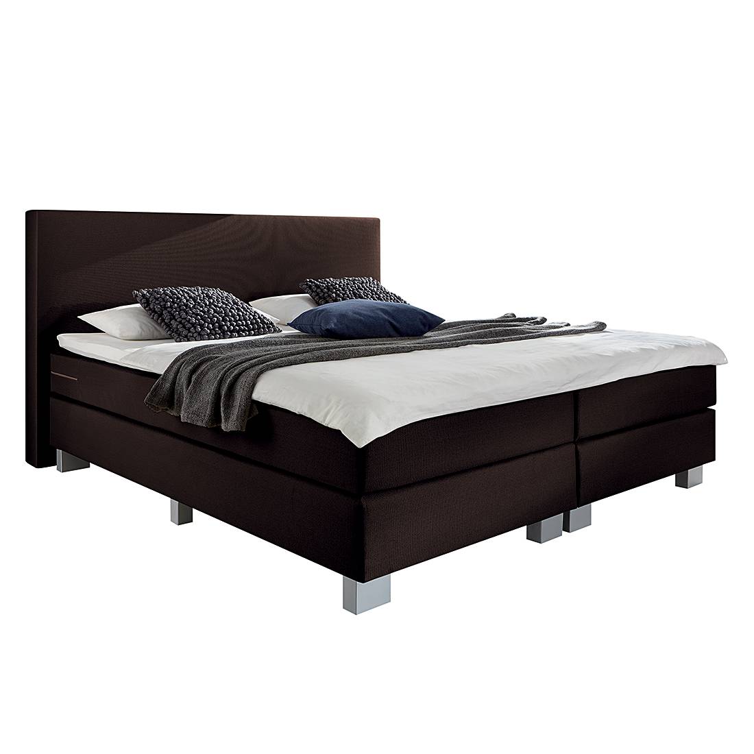 goedkoop Boxspring Golden Night geweven stof 200 x 200cm H3 vanaf 80kg Bruin Fredriks