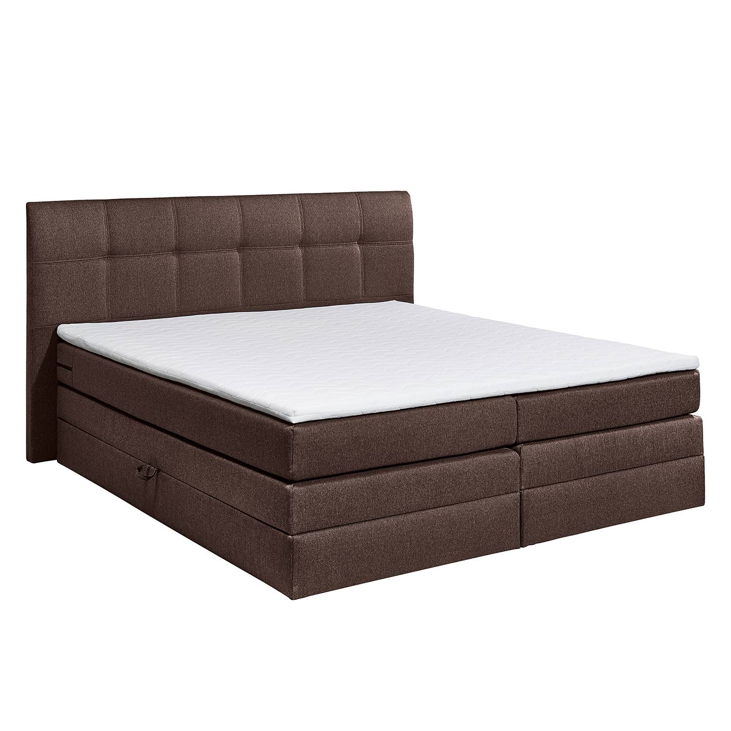 Home24 Loftscape Boxspringbett Judson 180x0 Cm Webstoff Braun Mit Bettkasten Matratze Topper Moebel Suchmaschine Ladendirekt De