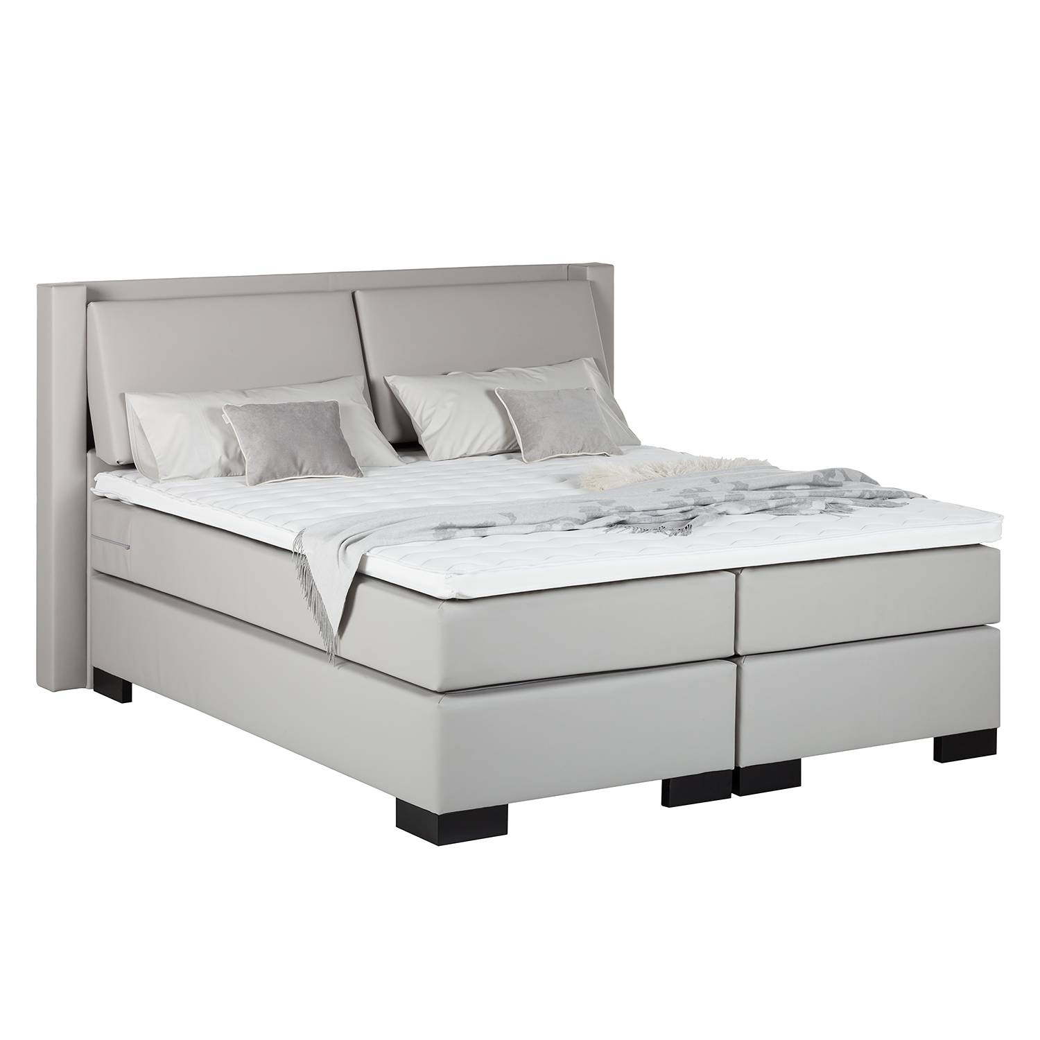 goedkoop Boxspring Brilliant Night 160 x 200cm H3 vanaf 80kg Ton pocketvering Lichtgrijs Fredriks