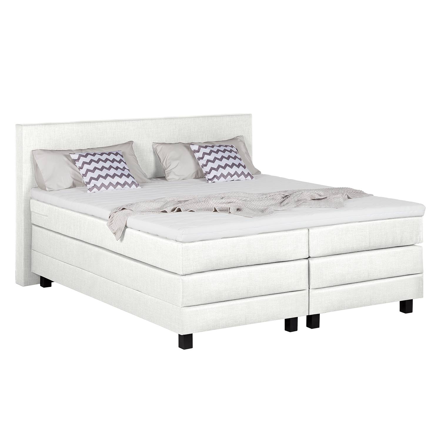 goedkoop Boxspring Splendid Night 140 x 200cm H2 tot 80kg Wit Grand Selection