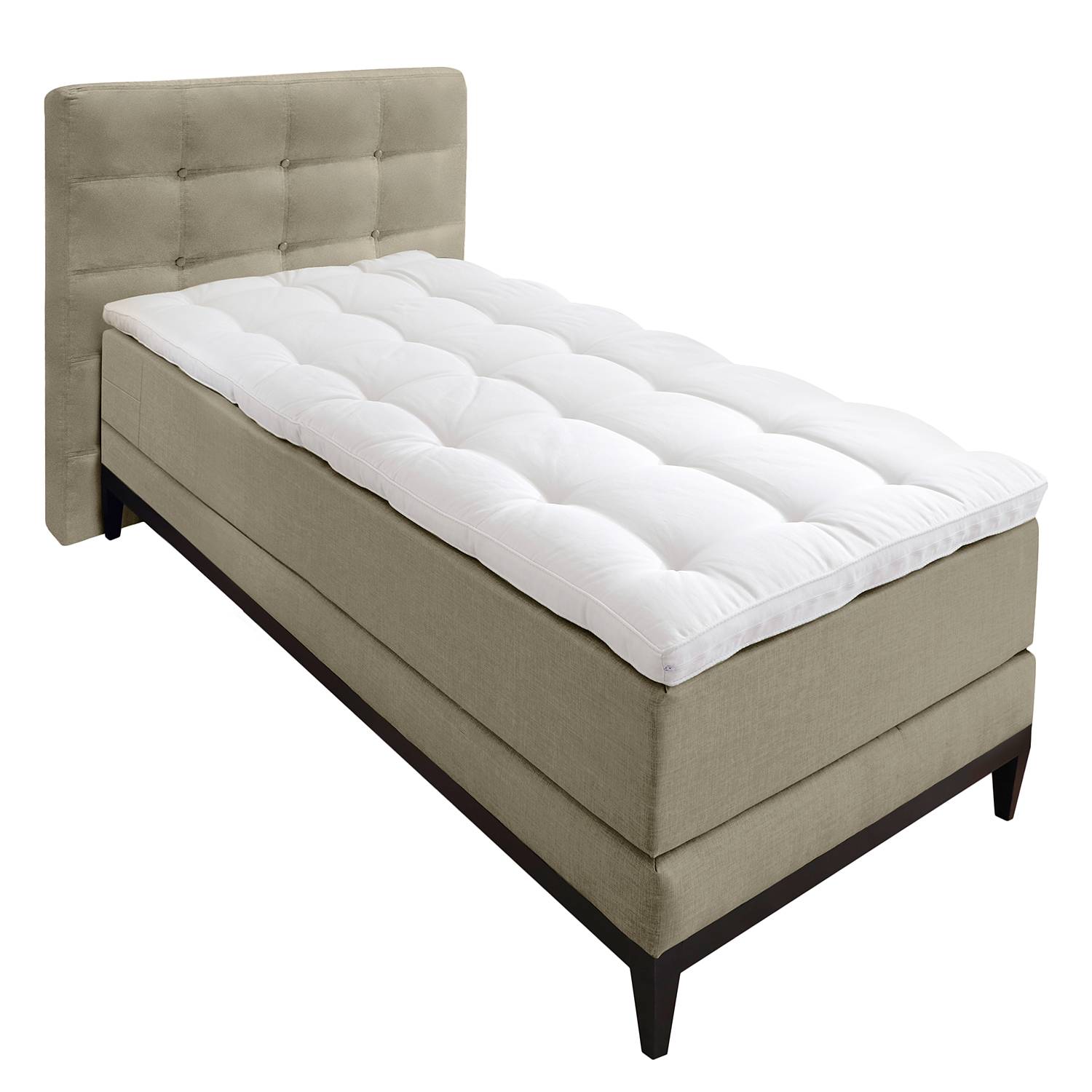 goedkoop Boxspring Silver Night I 120 x 200cm H2 tot 80kg Beige Maison Belfort