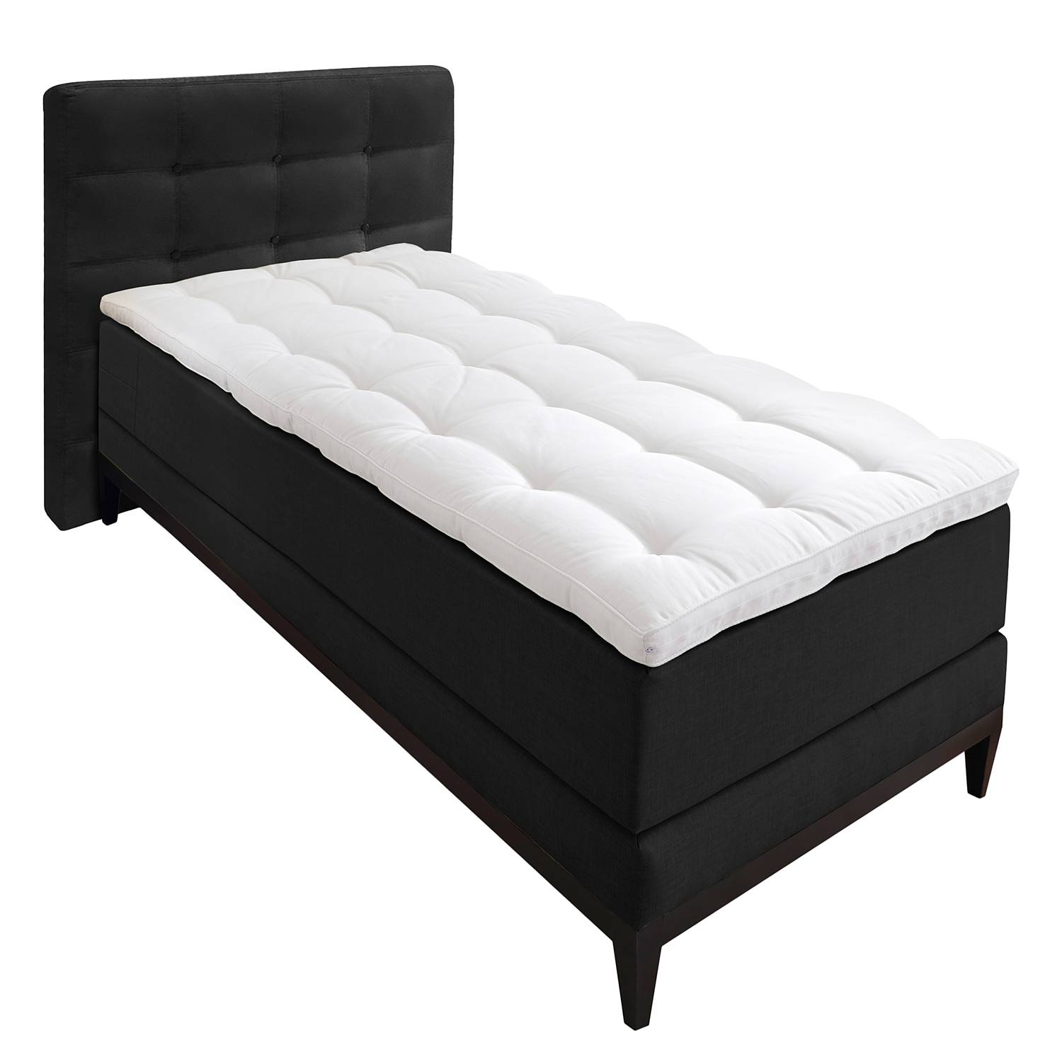 goedkoop Boxspring Silver Night I 120 x 200cm H3 vanaf 80kg Zwart Maison Belfort