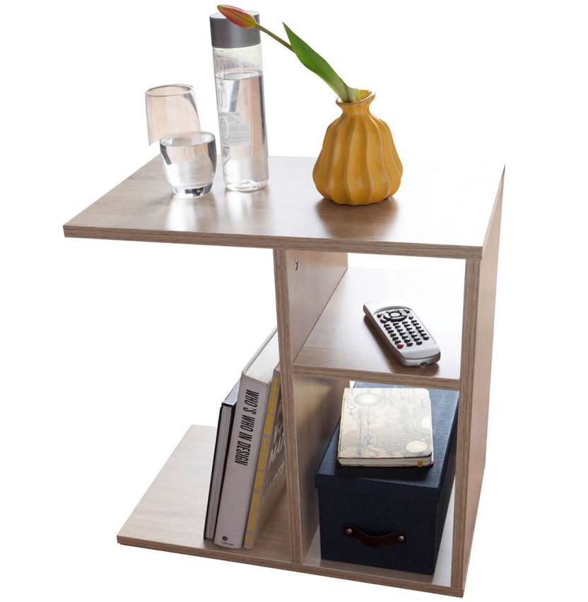 Christopher Knight Home Hilton Beistelltisch – Akazienholz, Klappbar, Teak-Finish, 54,6x34,9x40,6 Cm